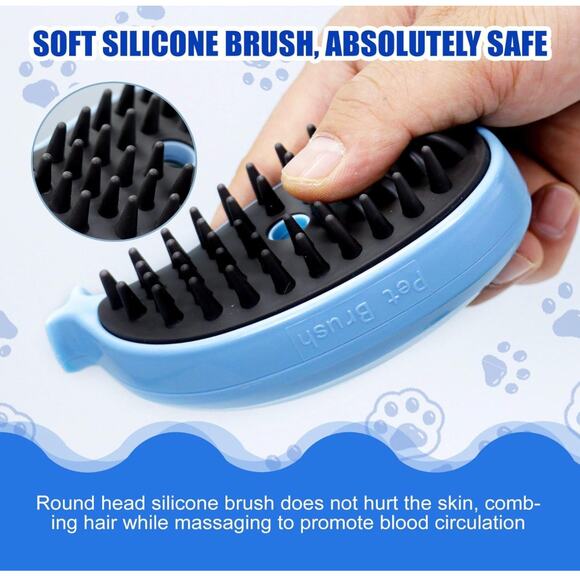 4-in-1 Cat Steam Brush & Spritz Defur Comb for Indoor Cats - Picture 2 of 4